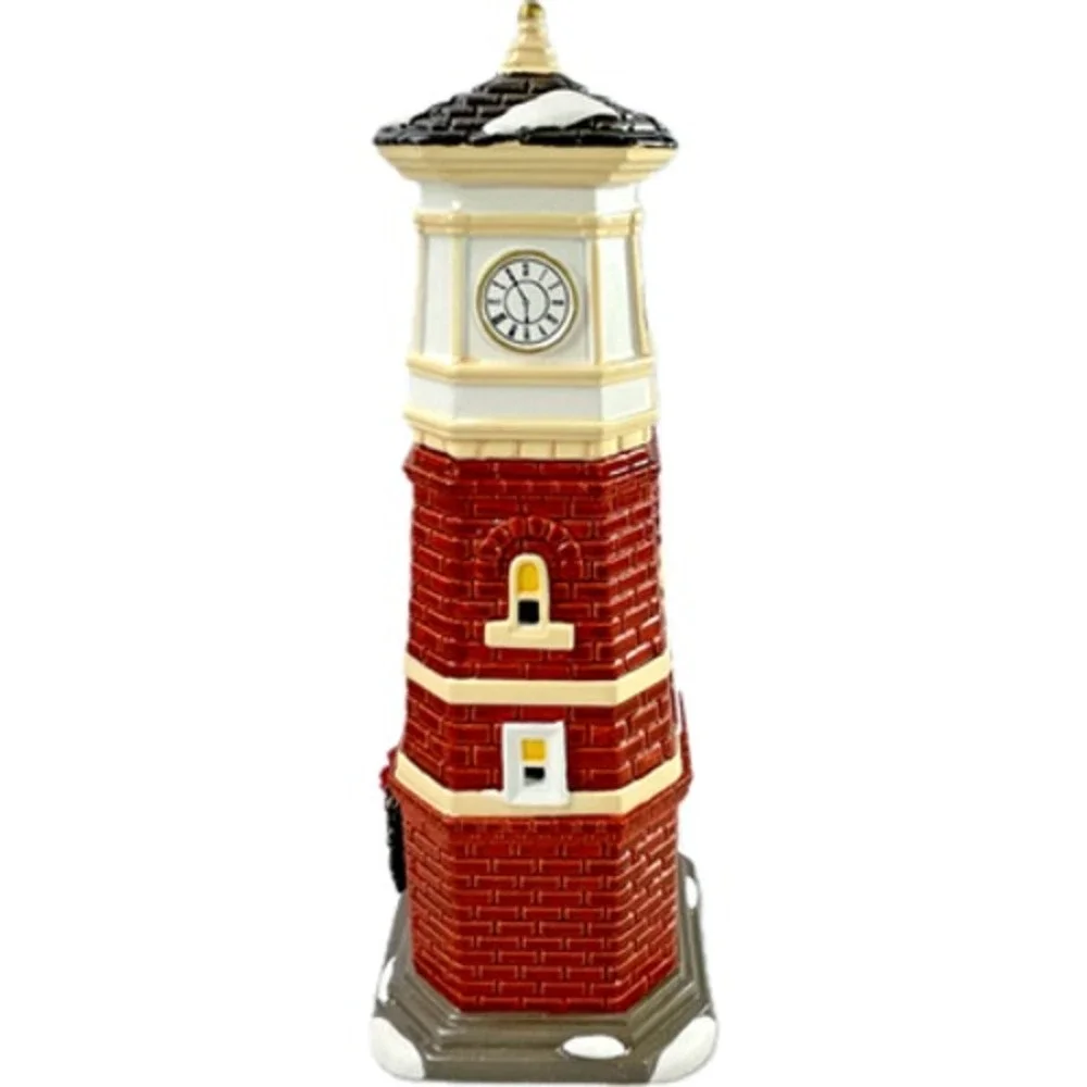 Dept 56 SNOW VILLAGE CLOCK TOWER 35th Anniversary Retired #4020221 Box‎ Read